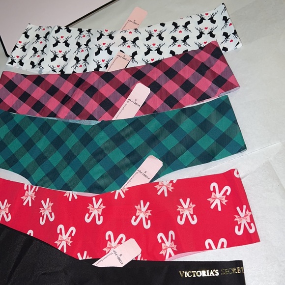 (S) 5pk Holidays Victoria's Secret THONG No Show Panties - Picture 8 of 10